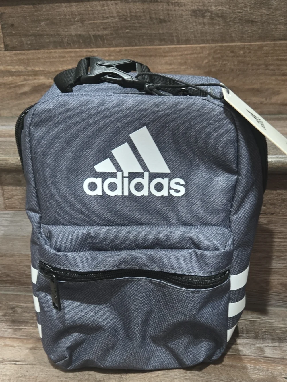 New adidas Men’s Navy Blue Sling Lunc Bag with White Logo